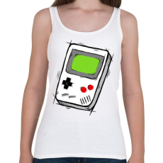 PRINTFASHION GameBoy - Női atléta - Fehér