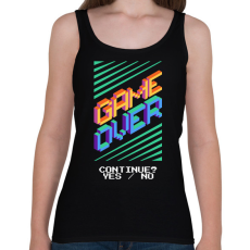 PRINTFASHION gameover - Női atléta - Fekete