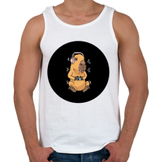 PRINTFASHION Gamer capybara - Férfi atléta - Fehér