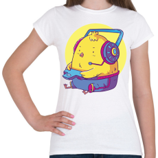 PRINTFASHION Gamer csirke - Női póló - Fehér