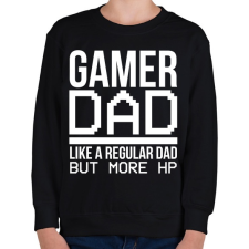 PRINTFASHION Gamer Dad - Gyerek pulóver - Fekete gyerek pulóver, kardigán
