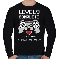PRINTFASHION Gamer évforduló - fehér - Férfi pulóver - Fekete férfi pulóver, kardigán