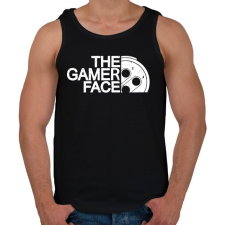 PRINTFASHION Gamer Face - Férfi atléta - Fekete atléta, trikó