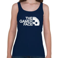 PRINTFASHION Gamer Face - Női atléta - Sötétkék női trikó