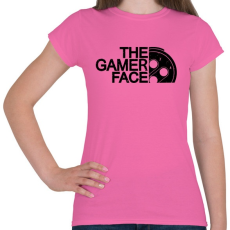 PRINTFASHION Gamer Face - Női póló - Rózsaszín