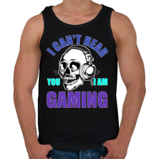 PRINTFASHION Gamer - Férfi atléta - Fekete
