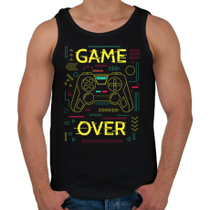 PRINTFASHION gamer - Férfi atléta - Fekete