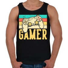 PRINTFASHION gamer - Férfi atléta - Fekete atléta, trikó