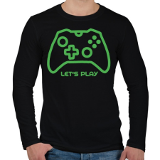 PRINTFASHION Gamer  - Férfi hosszú ujjú póló - Fekete férfi póló