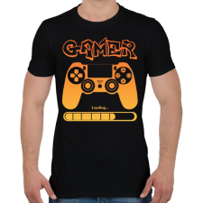PRINTFASHION Gamer - Férfi póló - Fekete férfi póló