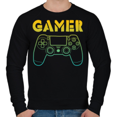 PRINTFASHION GAMER  - Férfi pulóver - Fekete