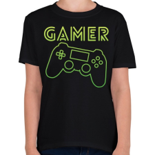 PRINTFASHION Gamer  - Gyerek póló - Fekete gyerek póló