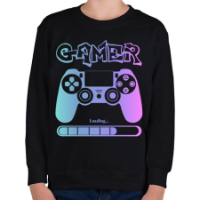 PRINTFASHION Gamer - Gyerek pulóver - Fekete gyerek pulóver, kardigán