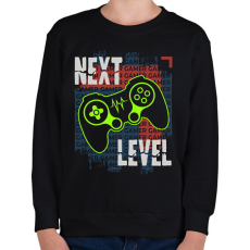 PRINTFASHION gamer - Gyerek pulóver - Fekete