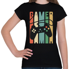 PRINTFASHION Gamer Konzol - Női póló - Fekete női póló