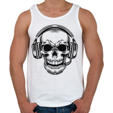 PRINTFASHION gamer koponya - Férfi atléta - Fehér atléta, trikó