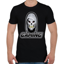 PRINTFASHION Gamer koponya - Férfi póló - Fekete férfi póló