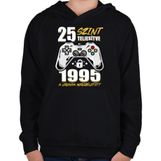 PRINTFASHION Gamer Legenda - Gyerek kapucnis pulóver - Fekete