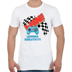 PRINTFASHION Gamer legenda született - Férfi póló - Fehér