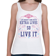 PRINTFASHION Gamer life - Női atléta - Fehér