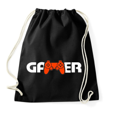 PRINTFASHION Gamer logó - Sportzsák, Tornazsák - Fekete tornazsák