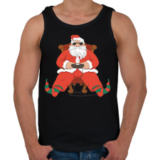 PRINTFASHION gamer mikulás - Férfi atléta - Fekete atléta, trikó