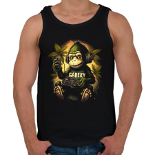 PRINTFASHION Gamer monkey - Férfi atléta - Fekete atléta, trikó