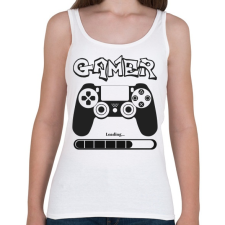 PRINTFASHION Gamer - Női atléta - Fehér női trikó