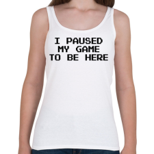 PRINTFASHION Gamer - Női atléta - Fehér női trikó