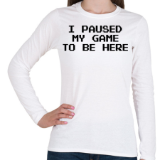 PRINTFASHION Gamer - Női hosszú ujjú póló - Fehér női póló