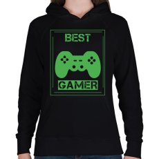 PRINTFASHION Gamer  - Női kapucnis pulóver - Fekete