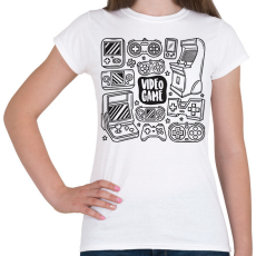 PRINTFASHION gamer - Női póló - Fehér