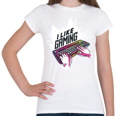 PRINTFASHION Gamer - Női póló - Fehér