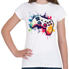 PRINTFASHION gamer - Női póló - Fehér
