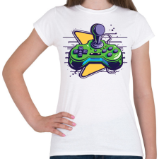 PRINTFASHION gamer - Női póló - Fehér női póló