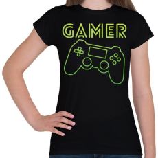 PRINTFASHION Gamer  - Női póló - Fekete