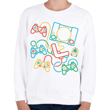 PRINTFASHION Gamer place - Gyerek pulóver - Fehér gyerek póló