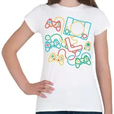 PRINTFASHION Gamer place - Női póló - Fehér női póló