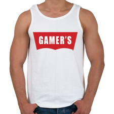 PRINTFASHION Gamer's - Férfi atléta - Fehér atléta, trikó