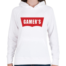 PRINTFASHION Gamer's - Női kapucnis pulóver - Fehér