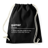 PRINTFASHION gamer - Sportzsák, Tornazsák - Fekete
