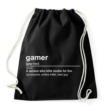 PRINTFASHION gamer - Sportzsák, Tornazsák - Fekete tornazsák
