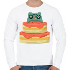 PRINTFASHION Gamer szülinap - Férfi pulóver - Fehér férfi pulóver, kardigán