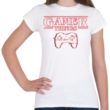 PRINTFASHION Gamer Things - Női póló - Fehér női póló