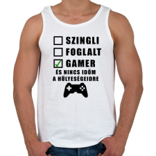 PRINTFASHION Gamer vagyok - Férfi atléta - Fehér atléta, trikó
