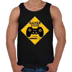 PRINTFASHION Gamer zone - Férfi atléta - Fekete