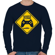 PRINTFASHION Gamer zone - Férfi pulóver - Sötétkék férfi pulóver, kardigán