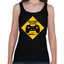 PRINTFASHION Gamer zone - Női atléta - Fekete női trikó