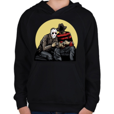 PRINTFASHION Gamerek - Gyerek kapucnis pulóver - Fekete
