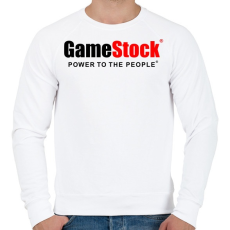 PRINTFASHION GameStock - Férfi pulóver - Fehér